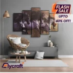 Three Horses - 5 Panel Wall Frame